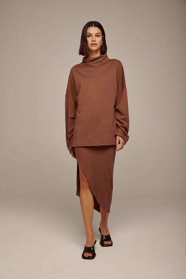 Oversized Pleated Pullover