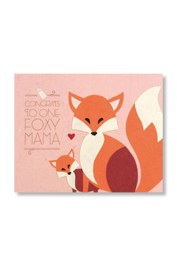Congrats Foxy Mama Card
