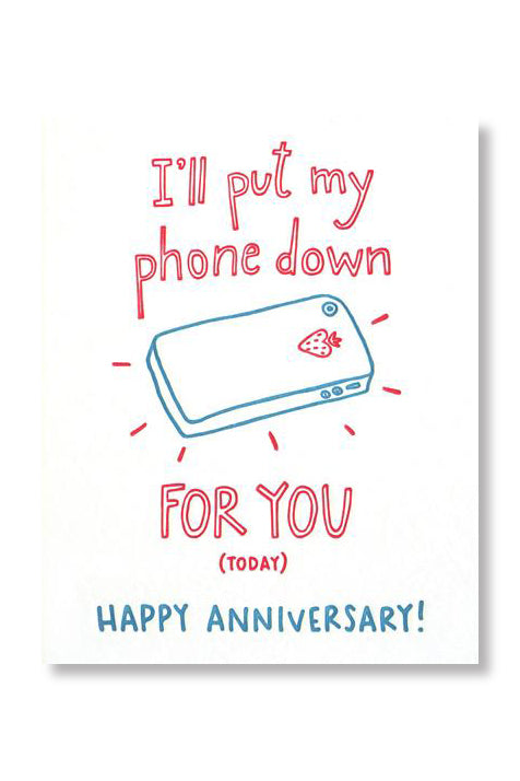 Phone Anniversary Card