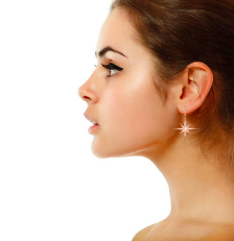 Aria Star Embroidered Earrings